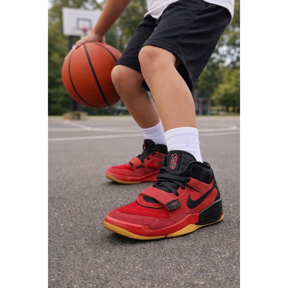 Nike  Jordan Zion 2 GS Red Black Strap Sneakers Youth 6Y Basketball Tennis Shoes